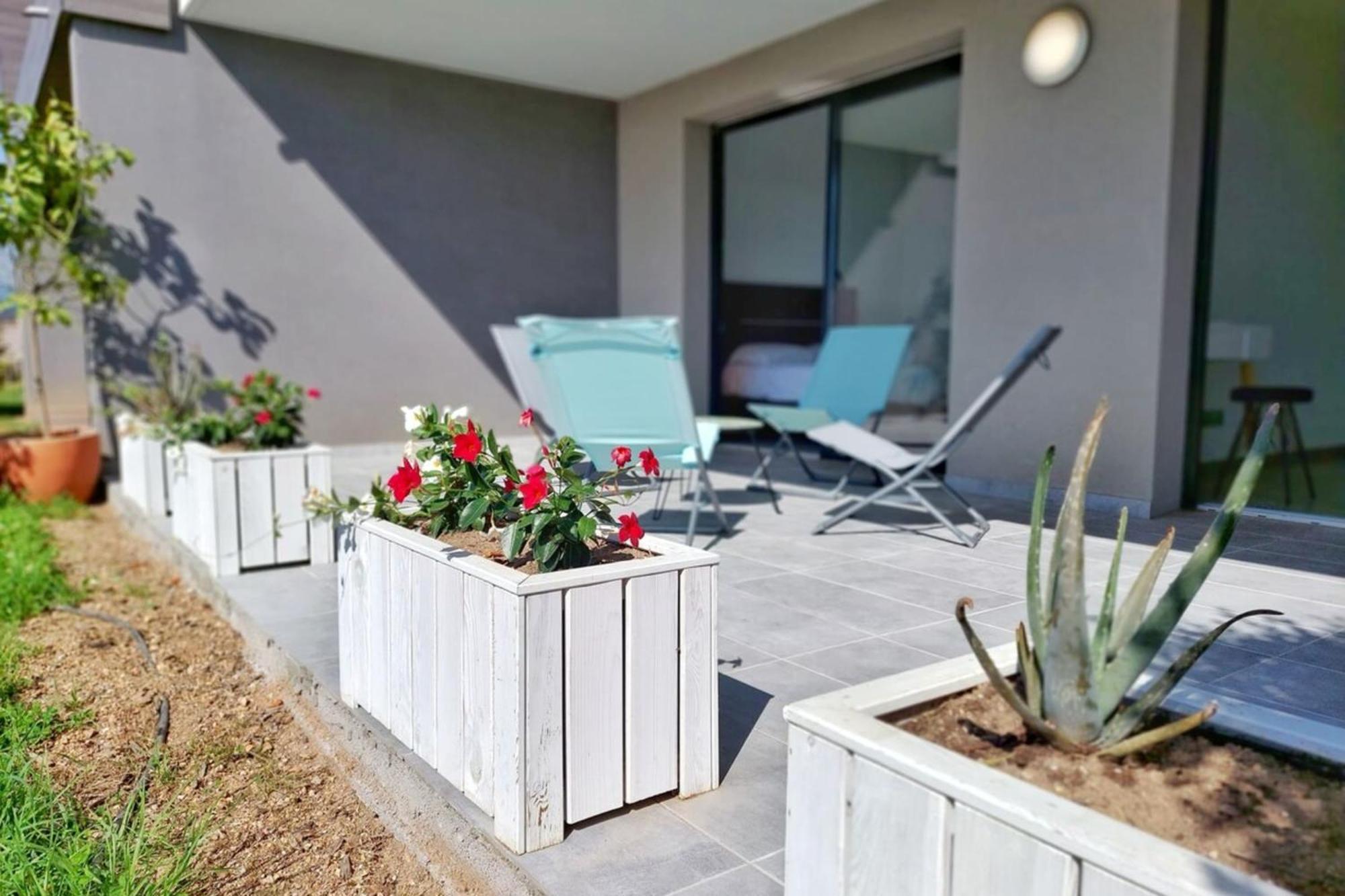 NEW ! - Duplex KIARA - plage à pied - terrasse - WIFI - Clim Pietrosella Exterior foto
